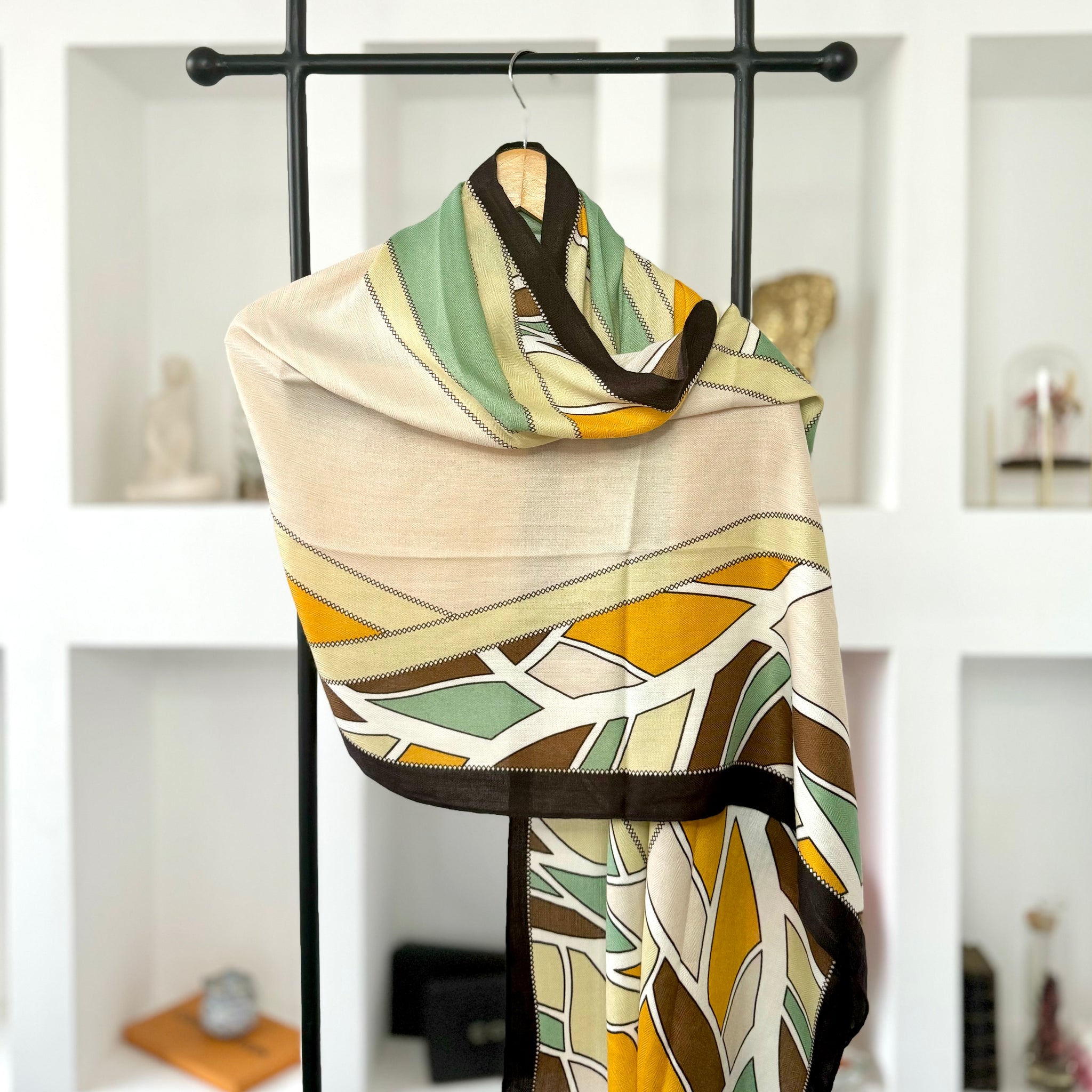 Châle en lin "GREEN LEMON"