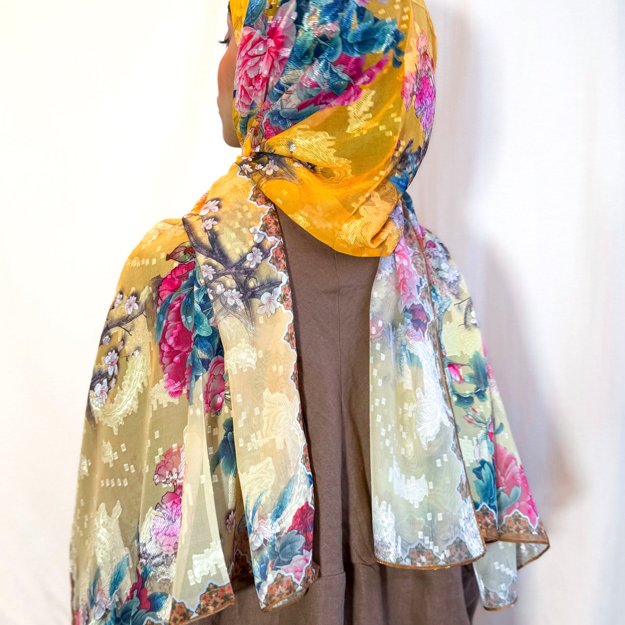 Châle Tlija (Soie brodé) "ALIA"