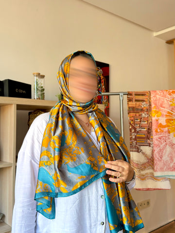 Châle"AMBER" effet soie