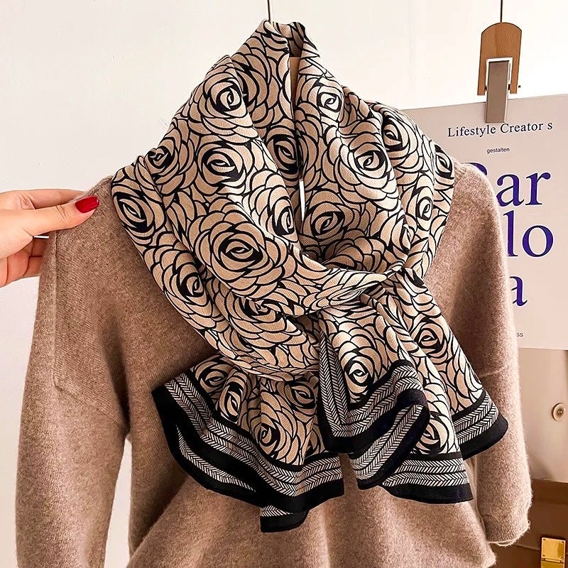 Châle en lin "ROSACE"