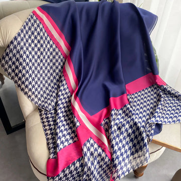 Châle "IRIS" effet soie à motifs