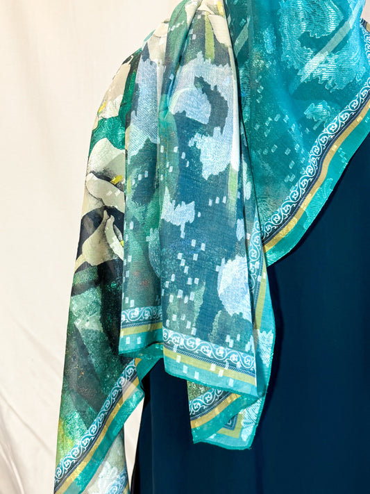 Châle Tlija (Soie brodé) "THALIA"