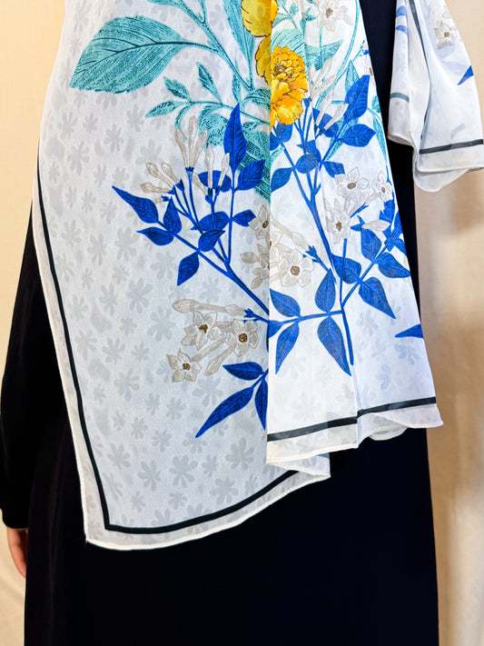 Châle en crêpe "NAORA"