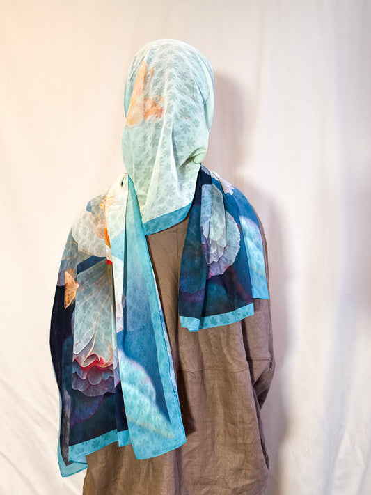 Châle en crêpe "ZEYNA"