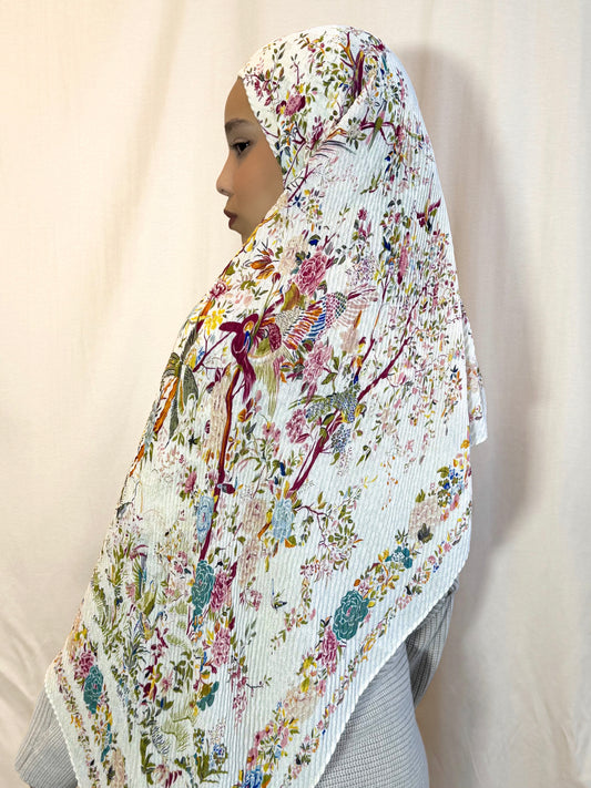 Châle plissé "IRIS" en viscose