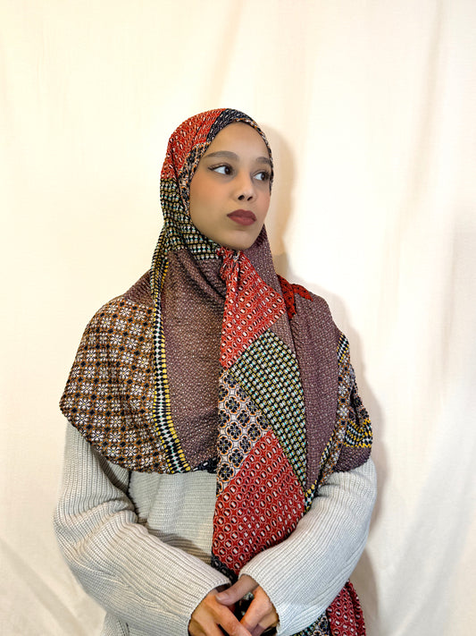 Châle plissé "MERAK" en viscose