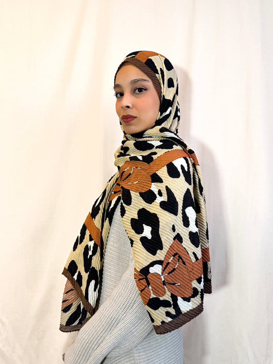 Châle plissé "SAVANA" en viscose