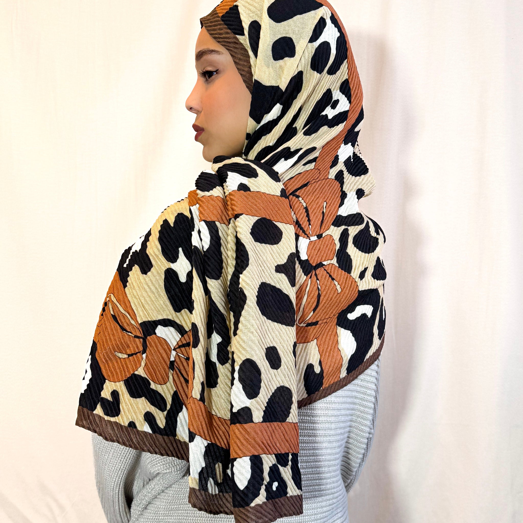 Châle plissé "SAVANA" en viscose