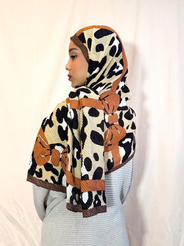 Châle plissé "SAVANA" en viscose