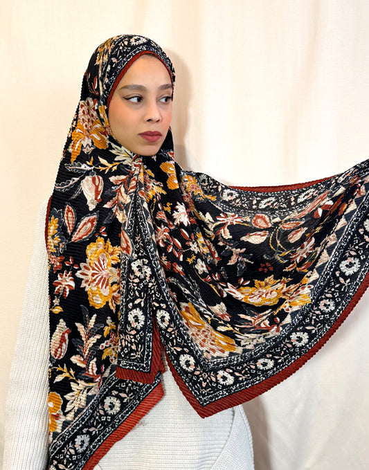 Châle plissé "LEYLA" en viscose