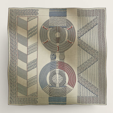 FOULARD HERMÈS TRESSAGE cachemire de soie