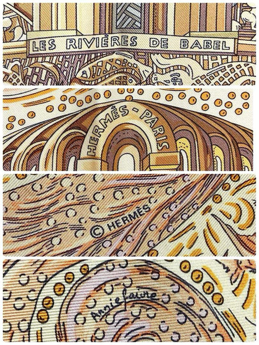 FOULARD HERMÈS LA RIVIÈRE Cachemire de soie
