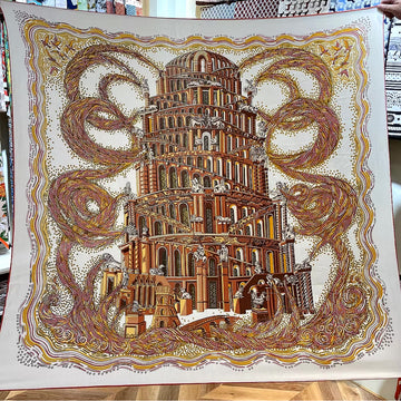 FOULARD HERMÈS LA RIVIÈRE Cachemire de soie