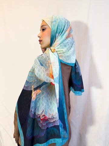 Châle en crêpe "ZEYNA"