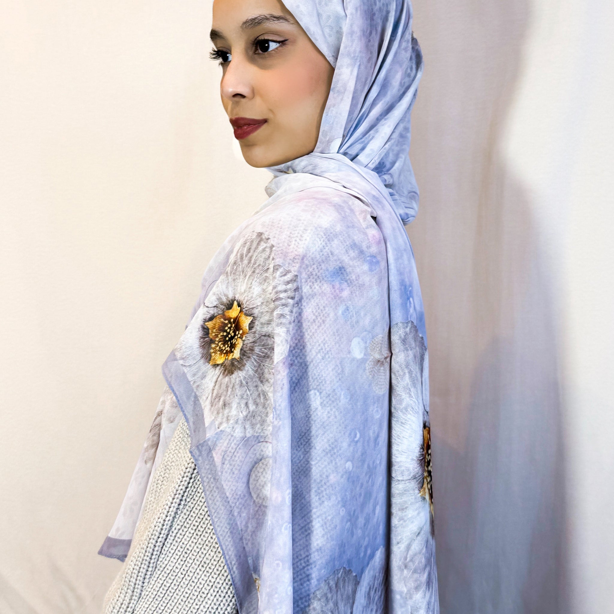 Châle en crêpe "MIRAÏ"