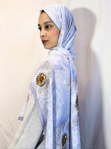 Châle en crêpe "MIRAÏ"