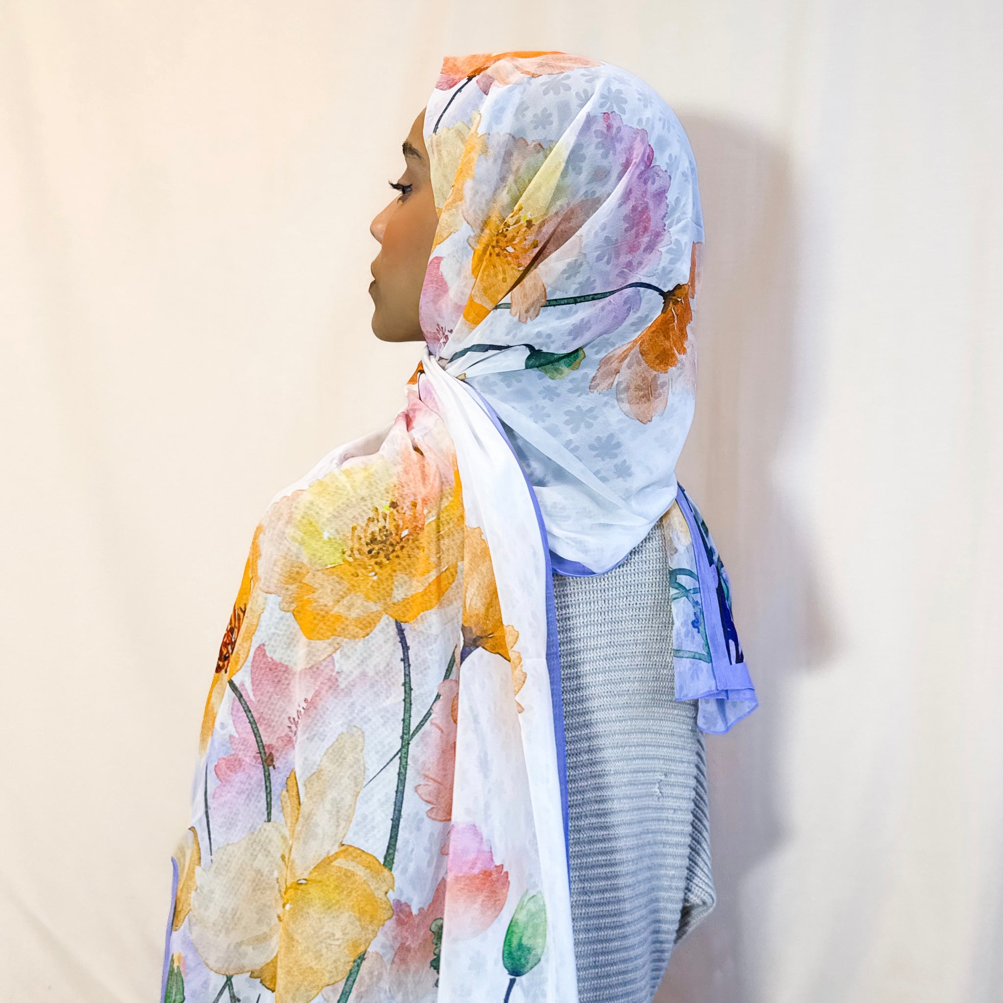 Châle en crêpe "AZAYA"