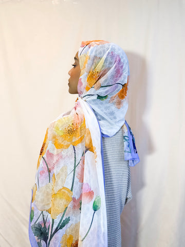 Châle en crêpe "AZAYA"