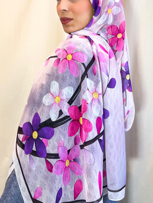 Châle en crêpe "SELVYA"